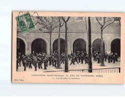 PARIS : Institution Saint-Nicolas, Jeu De Balle Au Chasseur - état - Enseignement, Ecoles Et Universités