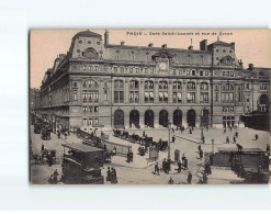 PARIS : Gare Saint-Nazaire Et Rue De Rome - Très Bon état - Métro Parisien, Gares