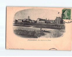 PERONNE : Vue Prise De La Gare - état - Peronne