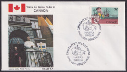 Vatican Canada 1984, Pope Paul John II Visit - Halifax, Special Cover - Sonstige & Ohne Zuordnung