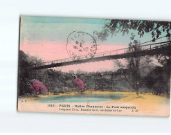 PARIS : Buttes Chaumont, Le Pont Suspendu - état - Other & Unclassified