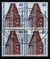 BERLIN DS SEHENSW Nr 816 Zentrisch Gestempelt VIERERBLOCK X72B1FE - Usati