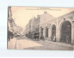 FONTAINEBLEAU : Rue De France Et Garage D'Automobiles De L'Hôtel Du Cadran Bleu - Très Bon état - Fontainebleau