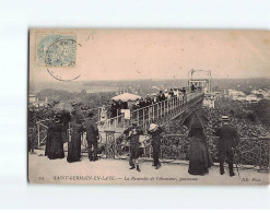 SAINTE GERMAIN EN LAYE : La Passerelle De L'Ascenseur, Panorama - état - St. Germain En Laye