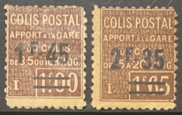 France Colis Postaux YT N° 88A Et N° 90 Neufs *. TB - Ungebraucht