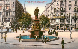 13756777 Zuerich ZH Bahnhofplatz Mit Alfred Escher Denkmal Zuerich ZH - Sonstige & Ohne Zuordnung