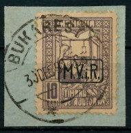 BES 1WK D-MV RUMÄNIEN Nr K4 Zentrisch Gestempelt Briefstück X7791FE - Occupation 1914-18