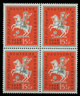 SAAR OPD 1958 Nr 434 Postfrisch VIERERBLOCK X79C816 - Unused Stamps