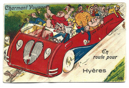 HYERES : Carte Souvenir, Système Dépliant - état - Hyeres