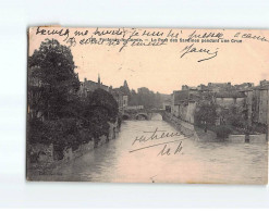FONTENAY LE COMTE : Le Pont Des Sardines Pendant Une Crue - état ( Partiellement Décollée ) - Fontenay Le Comte
