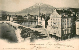 13756629 Luzern Vierwaldstaettersee Mit Pilatus Luzern Vierwaldstaettersee - Altri & Non Classificati