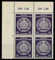 DDR DIENST HAMMER ZIRKEL Nr 36yBY Postfrisch VIERERBLOC X820A56 - Altri & Non Classificati