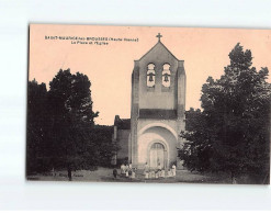 SAINT MAURICE LES BROUSSES : La Place Et L'Eglise - état - Autres & Non Classés