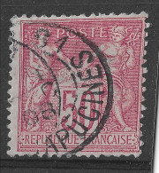 Lot N°10 N°98, Oblitéré Cachet De Paris 81 R.DES CAPUCINES - 1876-1898 Sage (Tipo II)