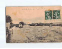 AUXERRE : La Crue De 1910, Vue Prise Du Pont-Neuf - état - Auxerre