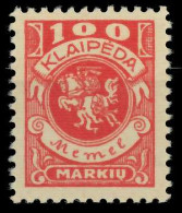 MEMEL 1923 Nr 146 Postfrisch X8877AA - Memel (Klaïpeda) 1923