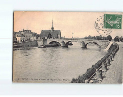 SENS : Le Pont D'Yonne Et L'Eglise Saint-Maurice - état - Sens