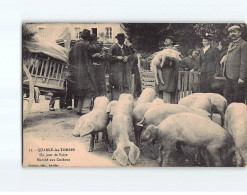 QUARRE LES TOMBES : Un Jour De Foire, Marché Aux Cochons - état - Quarre Les Tombes