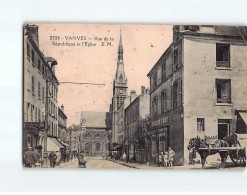 VANVES : Rue De La République Et L'Eglise - état - Vanves