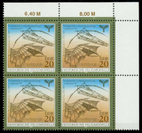 DDR 1990 Nr 3311 Postfrisch VIERERBLOCK ECKE-ORE X034E8A - Neufs