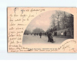 Bois De Boulogne, Glissades Sur Le Lac - état - Andere & Zonder Classificatie