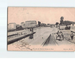 SAINT DENIS : Vue Prise Du Pont De L'Avenue De Paris - état - Saint Denis