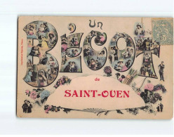 SAINT OUEN : Carte Souvenir - état - Saint Ouen