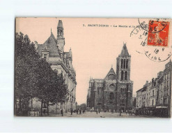 SAINT DENIS : La Mairie Et La Basilique - état - Saint Denis