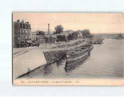 L'ILE SAINT DENIS : Le Quai De La Marine - état - L'Ile Saint Denis