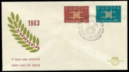 NIEDERLANDE 1963 Nr 806-807 BRIEF FDC X089582 - Storia Postale