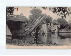 MERIEL : Campagne De 1914, Le Pont Détruit Par Le Génie Français - état - Meriel