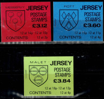 JERSEY 1986-88 POSTAGE STEMPS SET OF 3 BOOKLETS MNH VF!! - Jersey