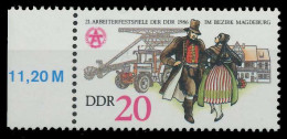 DDR 1986 Nr 3028 Postfrisch SRA X0D29BE - Unused Stamps