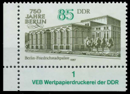 DDR 1987 Nr 3074 Postfrisch ECKE-ULI X0D2B16 - Neufs