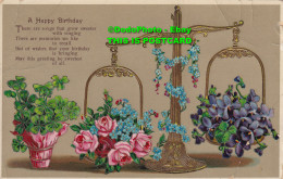 R345681 A Happy Birthday. Midland Post Card. M. P. P. C. Co. London E. C. 841 H - Otros & Sin Clasificación