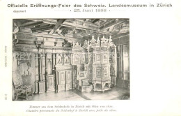 13755707 Zuerich ZH Schweizer Landesmuseum Rekonstruktion Eines Zimmers Aus Dem  - Other & Unclassified