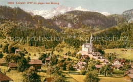 13755677 Lungern OW Panorama Mit Kirche Und Bruenig  - Altri & Non Classificati