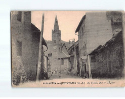 SAINT MARTIN DE QUEYRIERES : La Grande Rue Et L'Eglise - état - Sonstige & Ohne Zuordnung