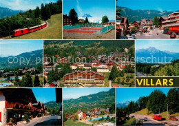 13754879 Villars Chesieres Eisenbahn Tennisplaetze Panorama Schwimmbad Teilansic - Altri & Non Classificati
