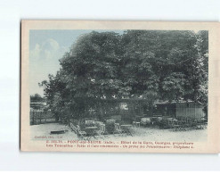 PONT-SUR-SEINE : Hôtel De La Gare, Les Tonnelles - état ( Partiellement Décollée ) - Andere & Zonder Classificatie