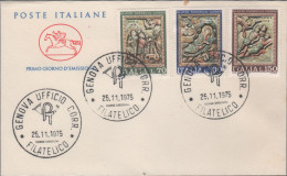 ITALIA - ITALIE - ITALY - 1975 - Natale - FDC Cavallino - Expositions Philatéliques