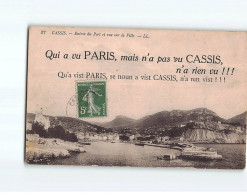 CASSIS : Entrée Du Port Et Vue Sur La Ville - état - Cassis