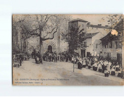 CADOUIN : Eglise Et Procession Du Saint-Suaire - état - Autres & Non Classés