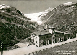 13751329 Alp Gruem Station Alp Gruem Mit Paluegletscher Alp Gruem - Autres & Non Classés