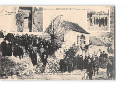 Crime D'Usseau Près CHATELLERAULT - Mai 1905 - La Foule Sur Les Décombres Après L'explosion - Très Bon état - Chatellerault