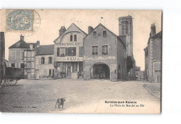 NOYERS SUR SEREIN - La Place Du Marché Au Blé - Très Bon état - Noyers Sur Serein