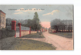 CERISIERS - Entrée De La Ville - Route De Theil - Très Bon état - Autres & Non Classés