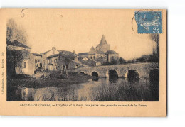 JAZENEUIL - L'Eglise Et Le Pont - Très Bon état - Other & Unclassified