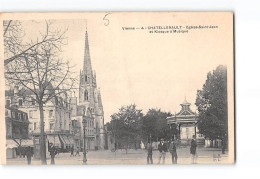 CHATELLERAULT - Eglise Saint Jean Et Kiosque à Musique - Très Bon état - Chatellerault