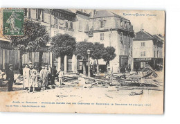 RAON L'ETAPE - Après La Bataille - Barricade élevés Par Les Grévistes Et Emeutiers Du 28 Juillet 1907 - état - Raon L'Etape